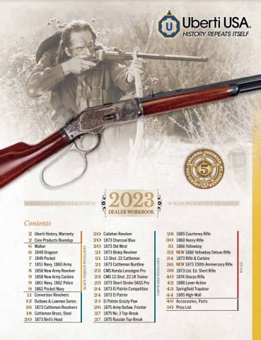 uberti firearms 2023 catalog.